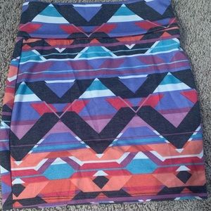 Colorful pattern skirt